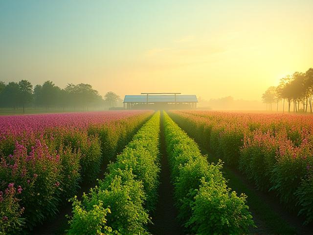 Kamal Flora Exports का एक समृद्ध इतिहास दर्शाने वाली पुष्प खेती की छवि