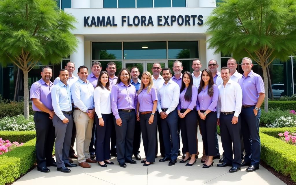 Kamal Flora Exports की लीडरशिप टीम की समूह तस्वीर